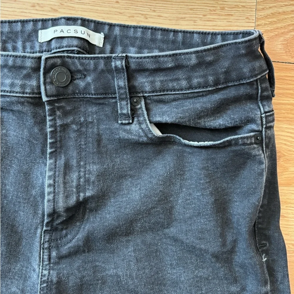 PacSun Dark Wash Black Men's Jeans 32 x 32 - Picture 5 of 6
